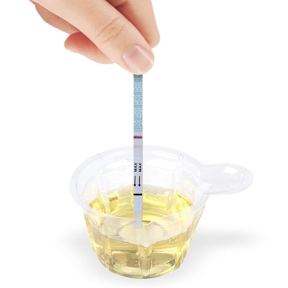 100 Pack Disposable Plastic Urine Specimen Cups - 50ML Large Capacity for Ovulation, Pregnancy, pH Testing - Ideal for Home Health Tests, Medical Clinics & Laboratories