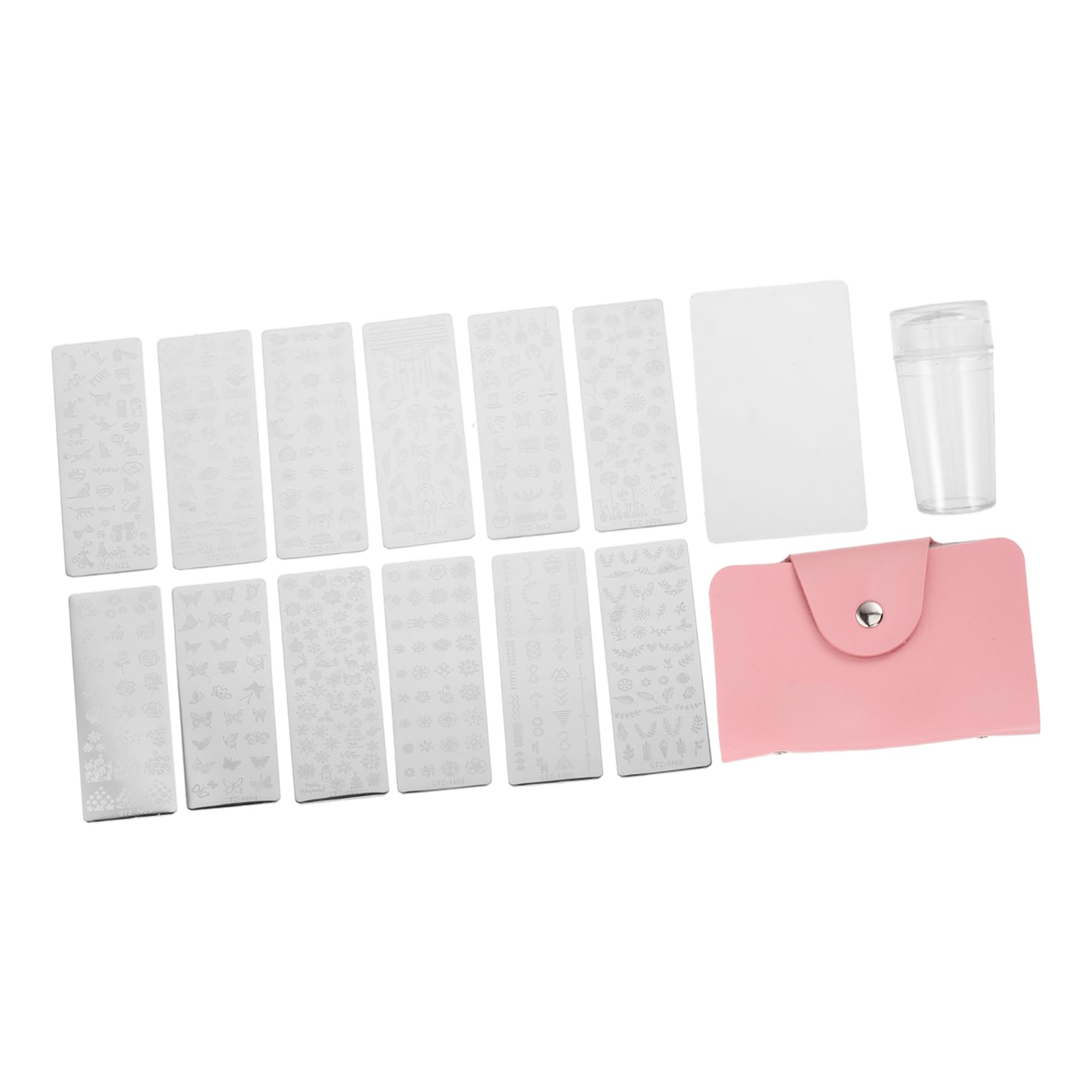 Beaupretty Christmas Nail Art Stamping Kit - 1 Set Stainless Steel Nail Stamper, Manicure Tools for Kids & Adults, Holiday Nail Design Supplies | Perfect for DIY Nail Art, Christmas Parties & Gift Giving
