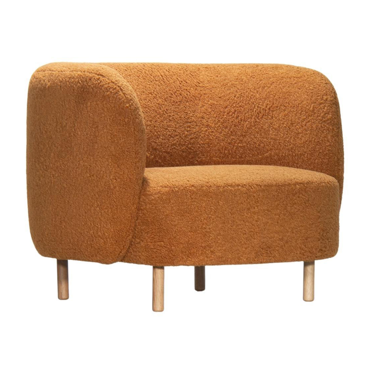 Luxury Faux Sheepskin Lounge Chair - Soft & Cozy Modern Accent Chair for Living Room, Bedroom, or Office - Perfect for Relaxing, Reading & Decor