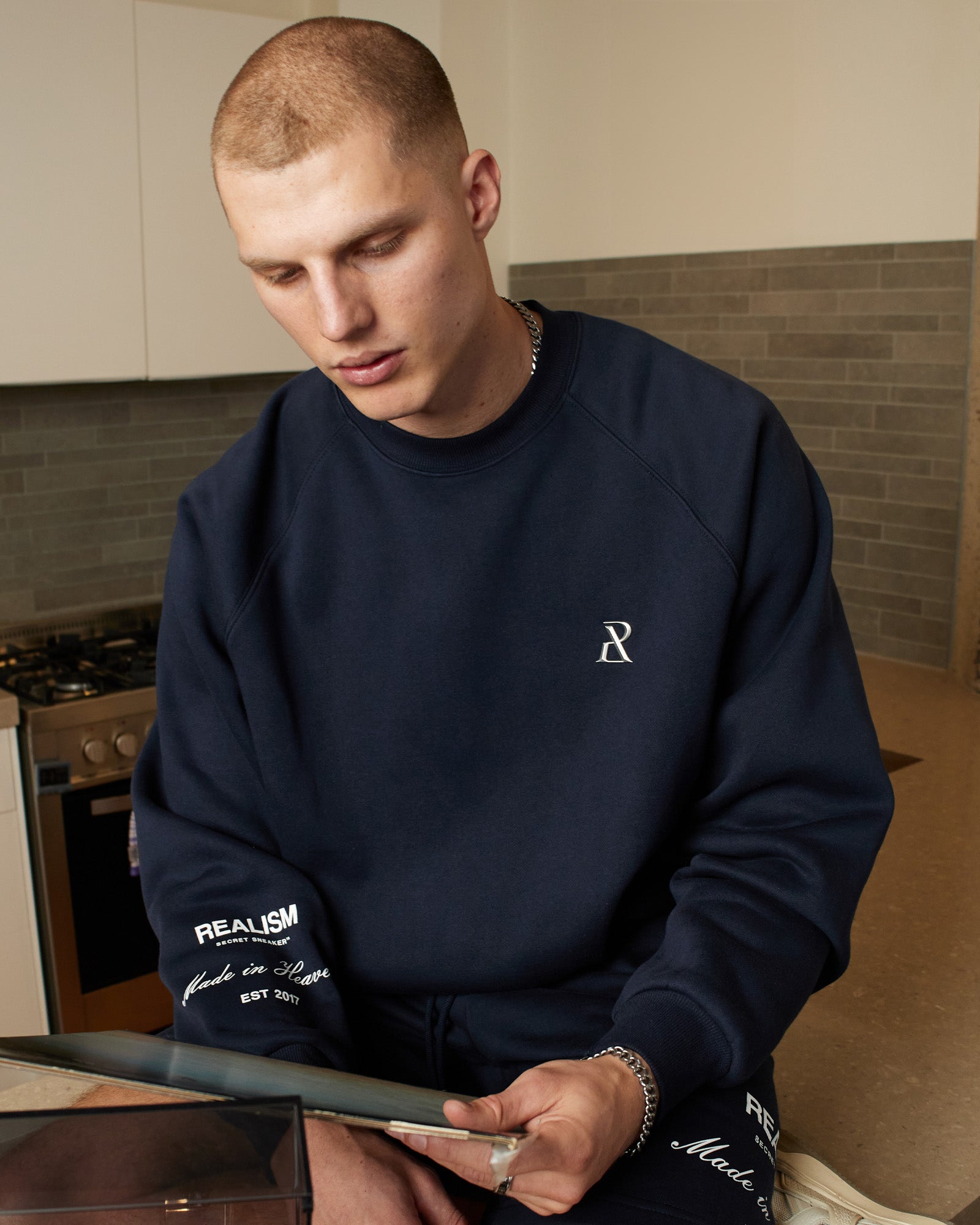SSS Realism Radiant Crewneck Sweatshirt - Royal Navy Blue | Comfortable & Stylish Unisex Pullover for Casual Wear & Outdoor Activities