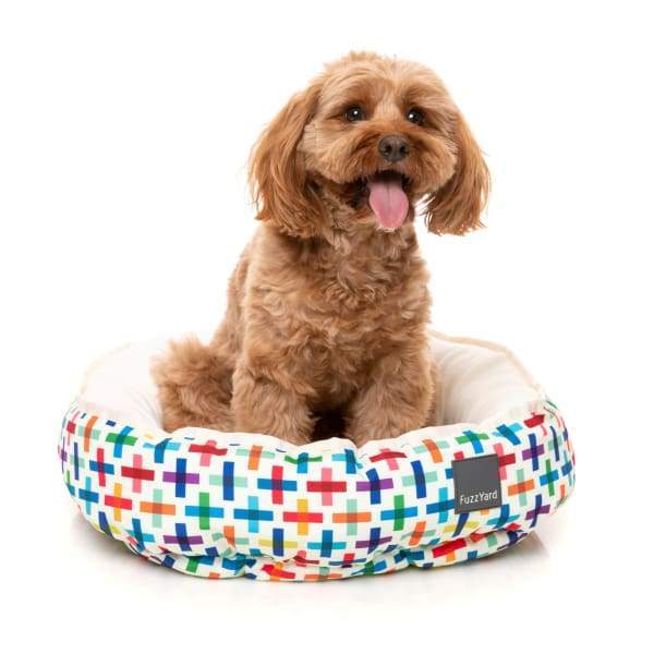 Fuzzyard Reversible Jenga Dog Bed - Soft & Comfortable Pet Bed for Small, Medium & Large Dogs - Perfect for Living Room, Bedroom & Travel