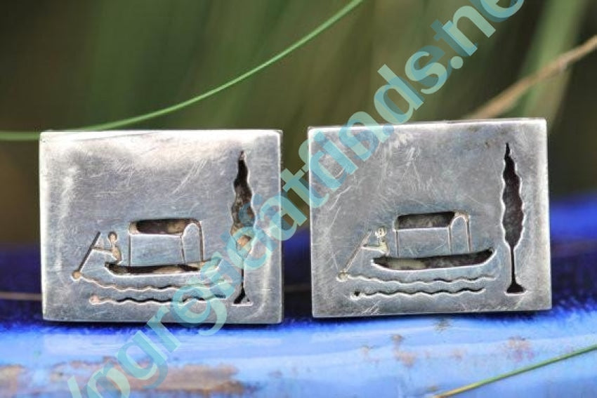 Elegant Sterling Silver Cufflinks with Cutaway Design - Perfect for Weddings, Business Meetings & Formal Events