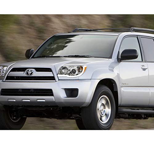 LED Tube Projector Headlights for 2006-2009 Toyota 4Runner - Chrome Housing, Bright White Light - Perfect for Night Driving & Off-Road Adventures