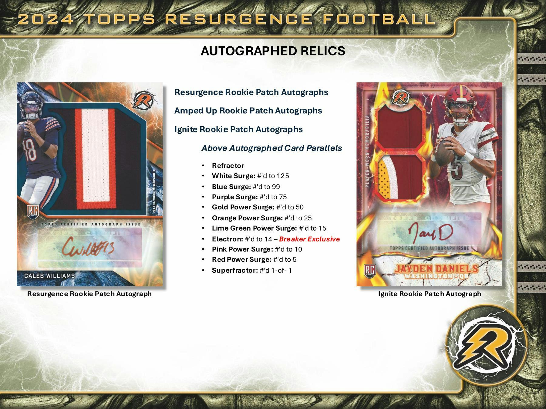 2024 Topps Resurgence Football Hobby Box - Premium NFL Trading Cards Collection for Collectors & Fans - Perfect for Sports Memorabilia, Gifts, and Investment