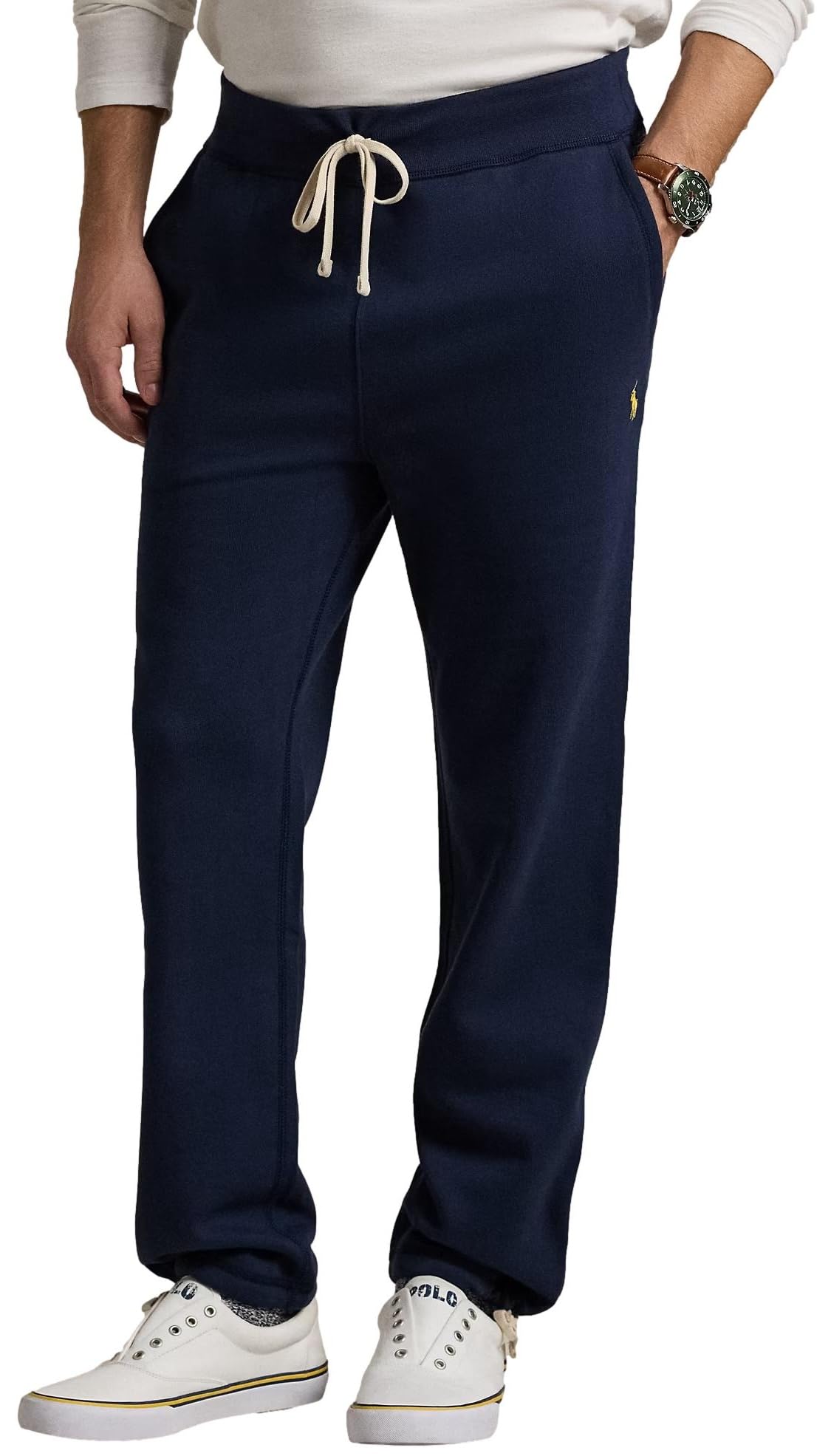 POLO RALPH LAUREN Men's Athletic Fleece Sweatpants with Drawstring Waist - Comfortable Lounge Pants for Gym, Running & Casual Wear