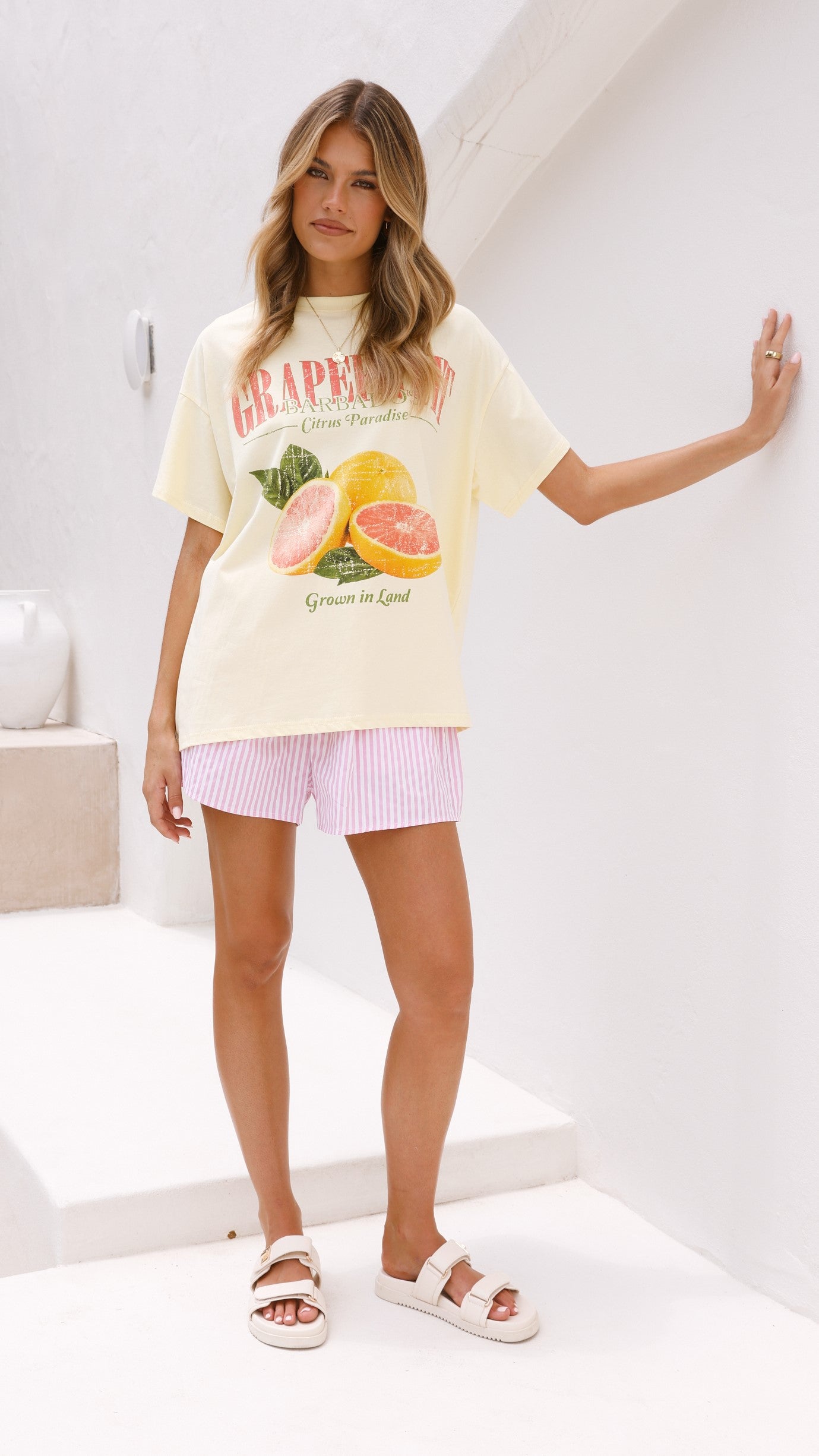 Grapefruit Paradise Set - Yellow & Pink Citrus Scented Bath & Body Gift Collection for Spa, Relaxation & Self-Care