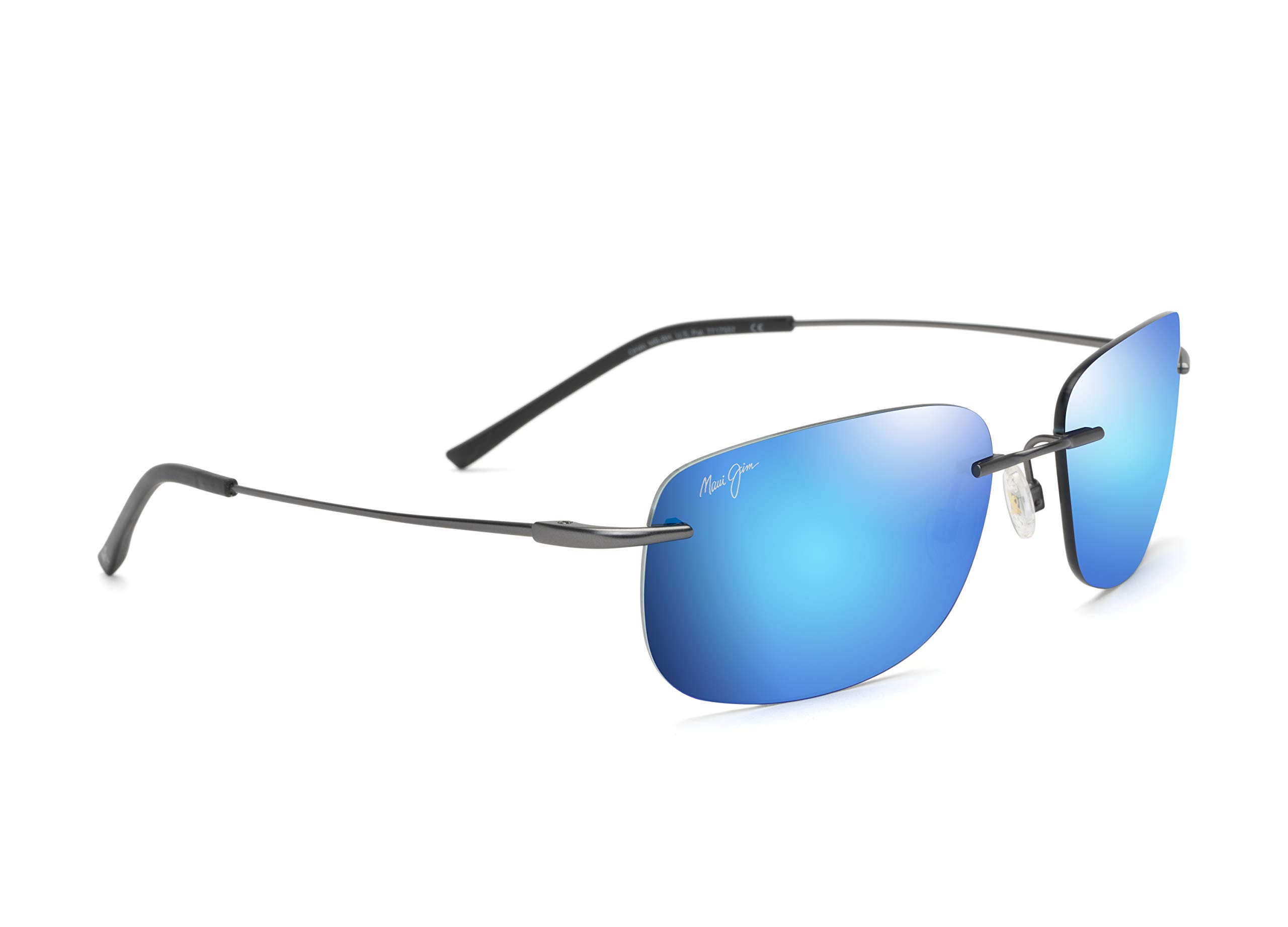 Maui Jim Ohai Rectangular Polarized Sunglasses for Men & Women - UV Protection, Lightweight & Stylish - Perfect for Driving, Beach & Outdoor Activities