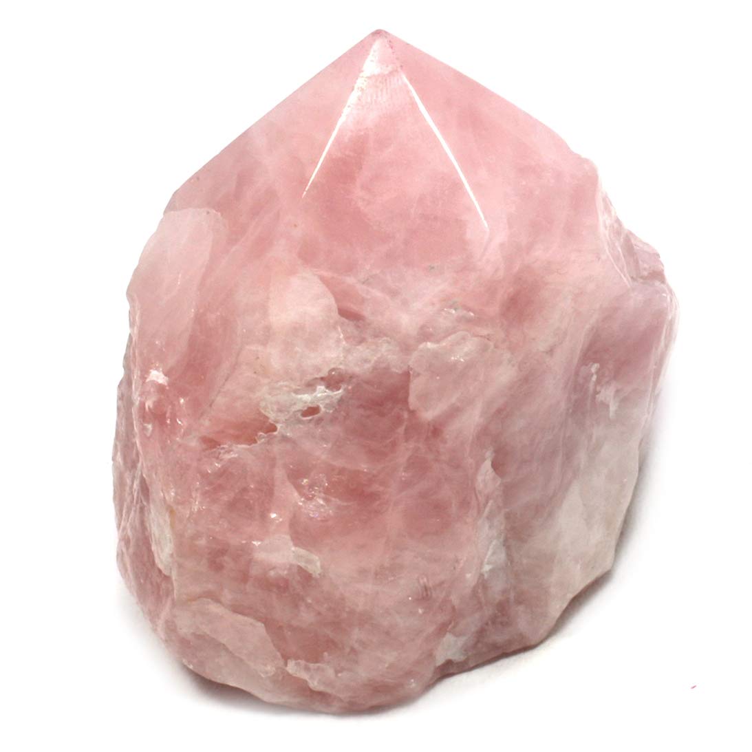 Rose Quartz Generator Point - Natural Crystal Energy Healing Stone for Meditation, Chakra Balancing & Spiritual Growth | Perfect for Home Decor, Yoga & Reiki Practices