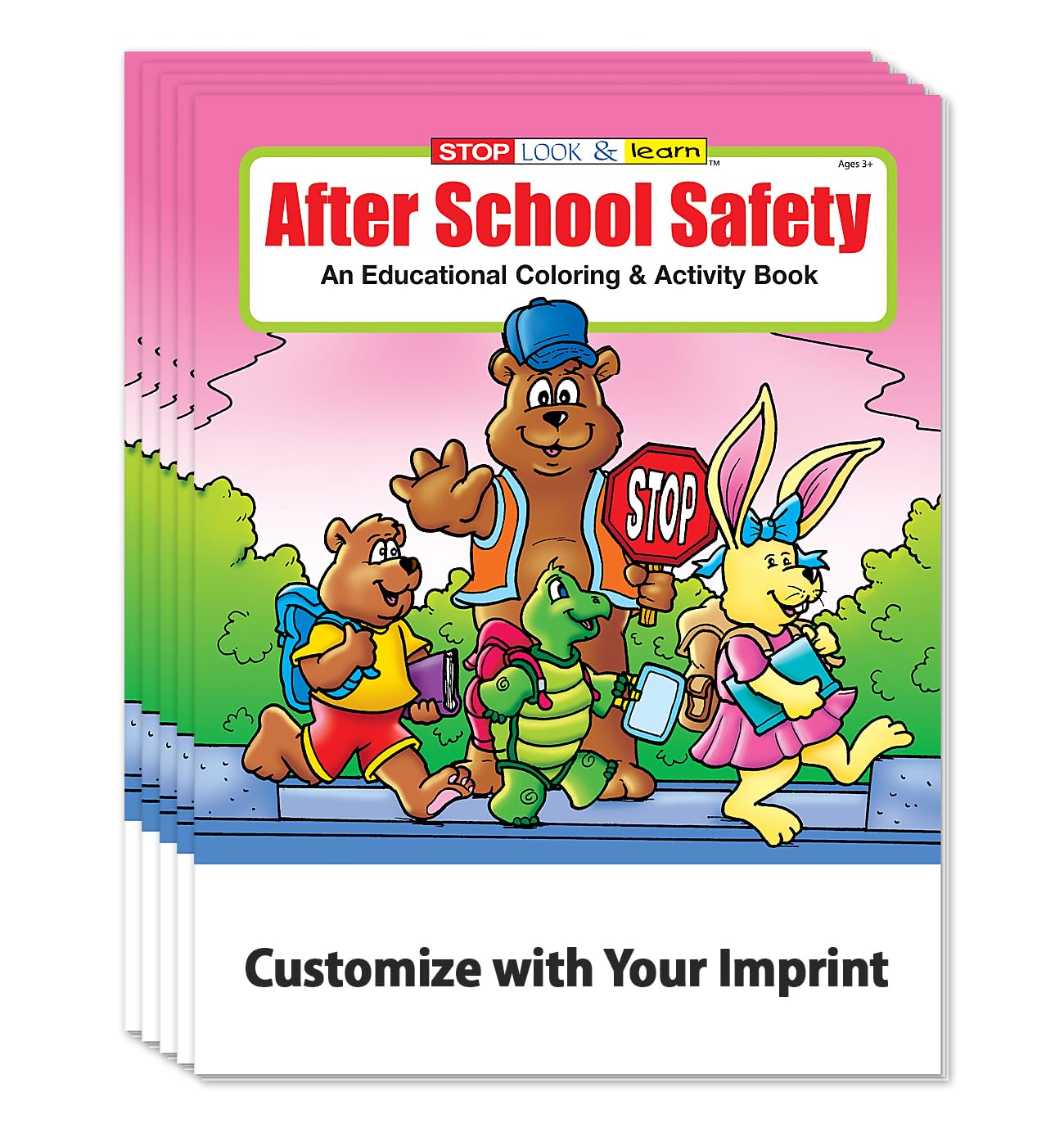 ZOCO After School Safety Educational Coloring Books - 250 Bulk Pack (No Crayons) - Police Handout with Games, Puzzles & Activities for Kids - Perfect for School Events, Community Programs & Child Safety Education