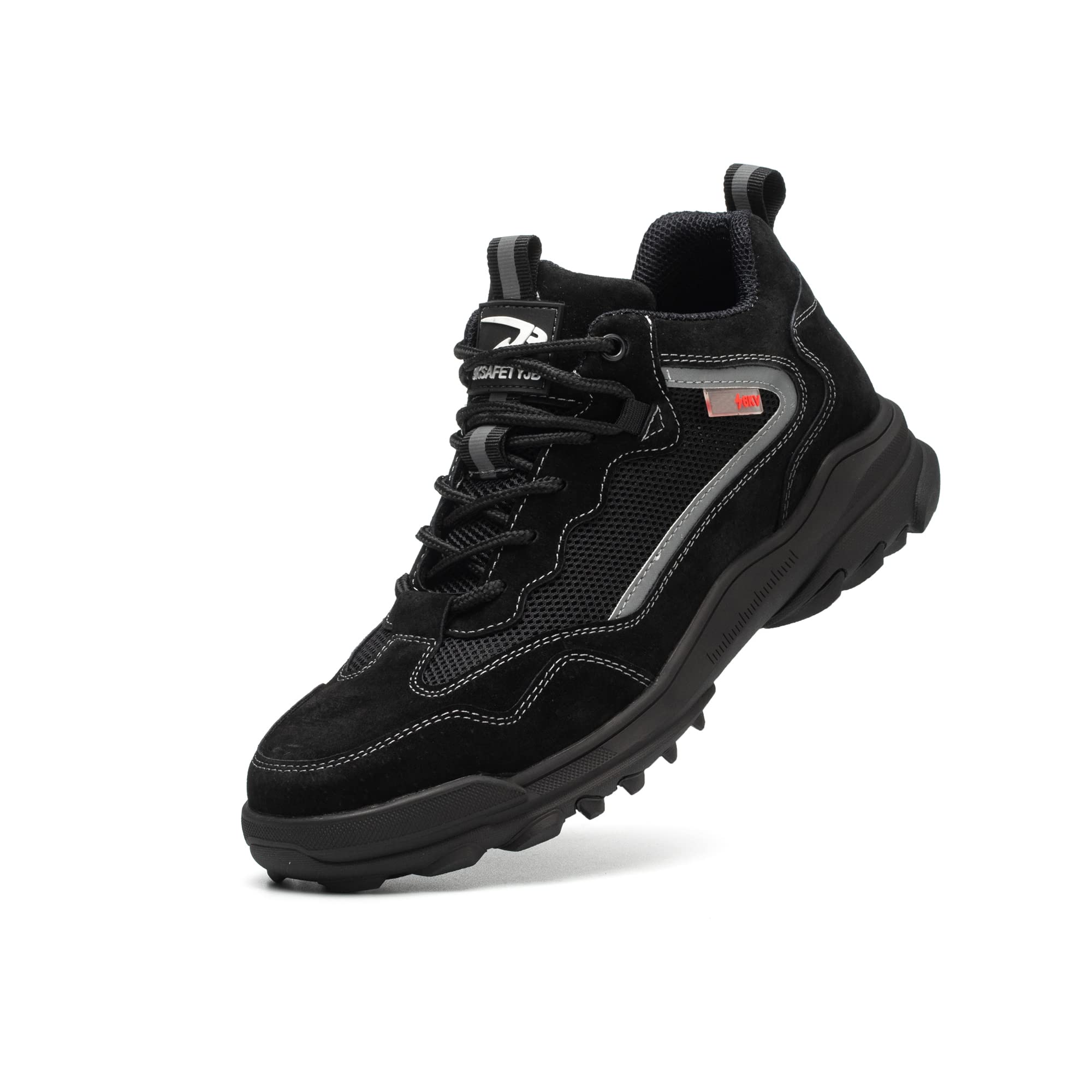 Indestructible Safety Work Shoes for Men - Breathable, Lightweight & Puncture Proof - Slip Resistant Industrial Construction Sneakers - Perfect for Warehouse, Factory & Outdoor Job Sites