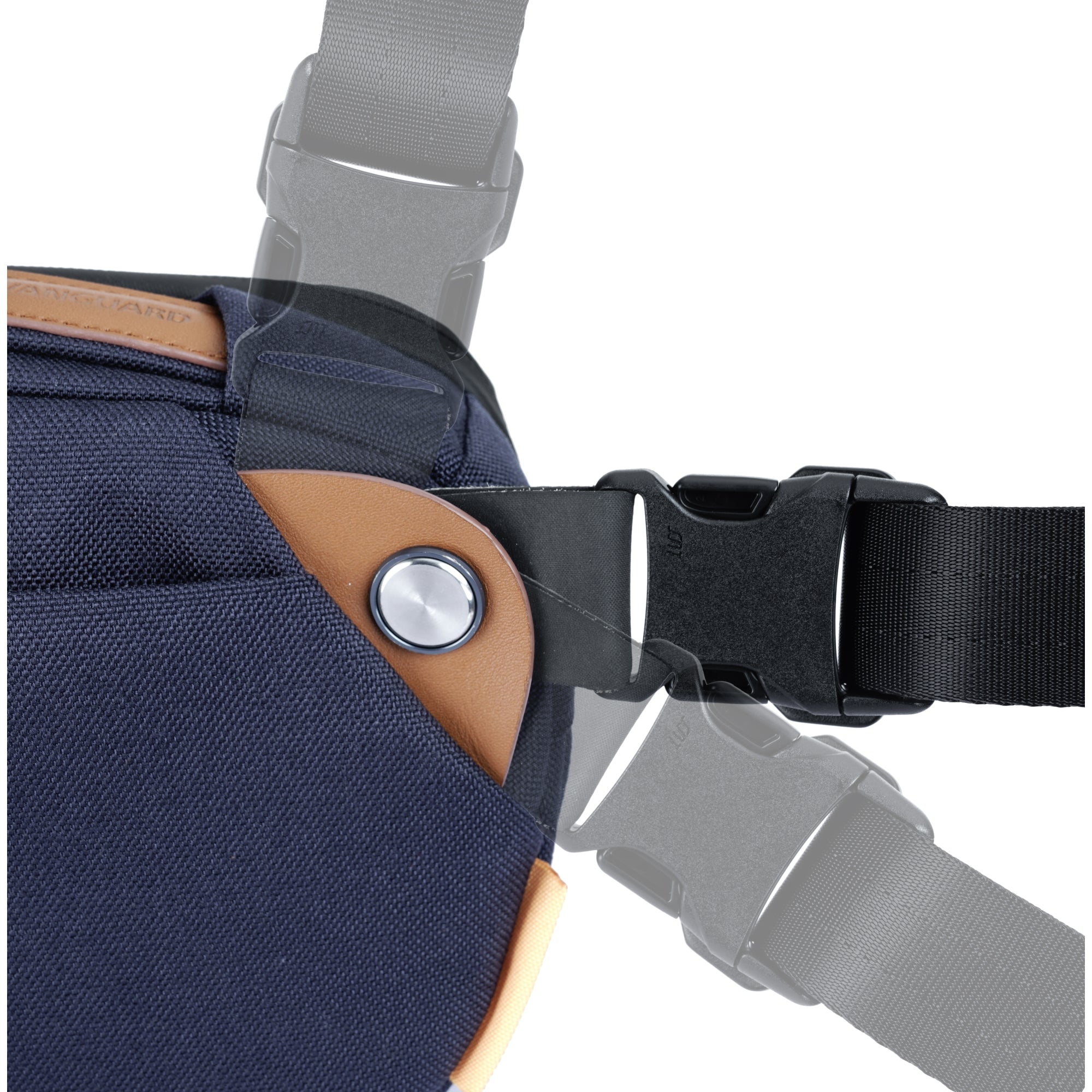 VEO City CB24 NV Crossbody Camera Bag for Women & Men - Waterproof & Anti-Theft Travel Shoulder Bag - Navy Blue - Perfect for Travel, Hiking, and Everyday Use