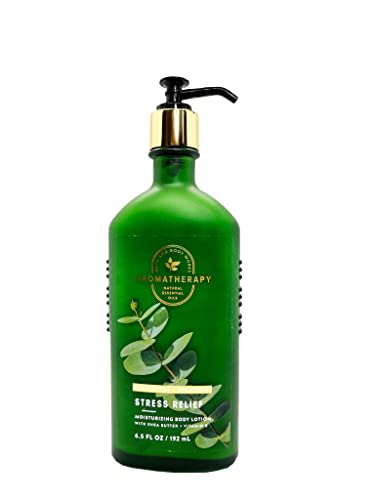 Bath and Body Works Aromatherapy Stress Relief Body Lotion - Eucalyptus Spearmint Scent, 6.5 oz Unisex Moisturizer for Relaxation & Self Care