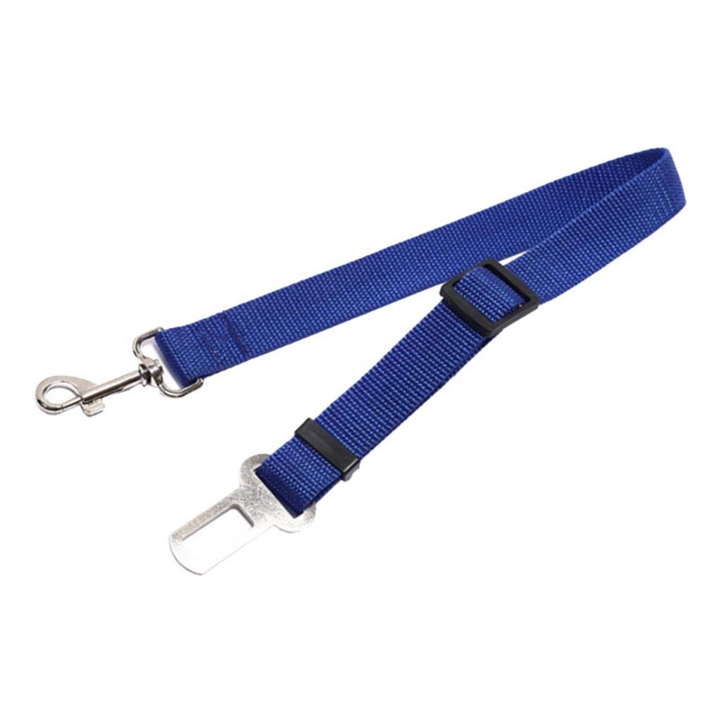 Enakshi Adjustable Pet Seat Belt for Dogs & Cats - Nylon Leash Harness with Safety Clip, Blue | Pet Travel Accessories | Car Safety Restraint for Small Medium Pets | Perfect for Road Trips & Vet Visits