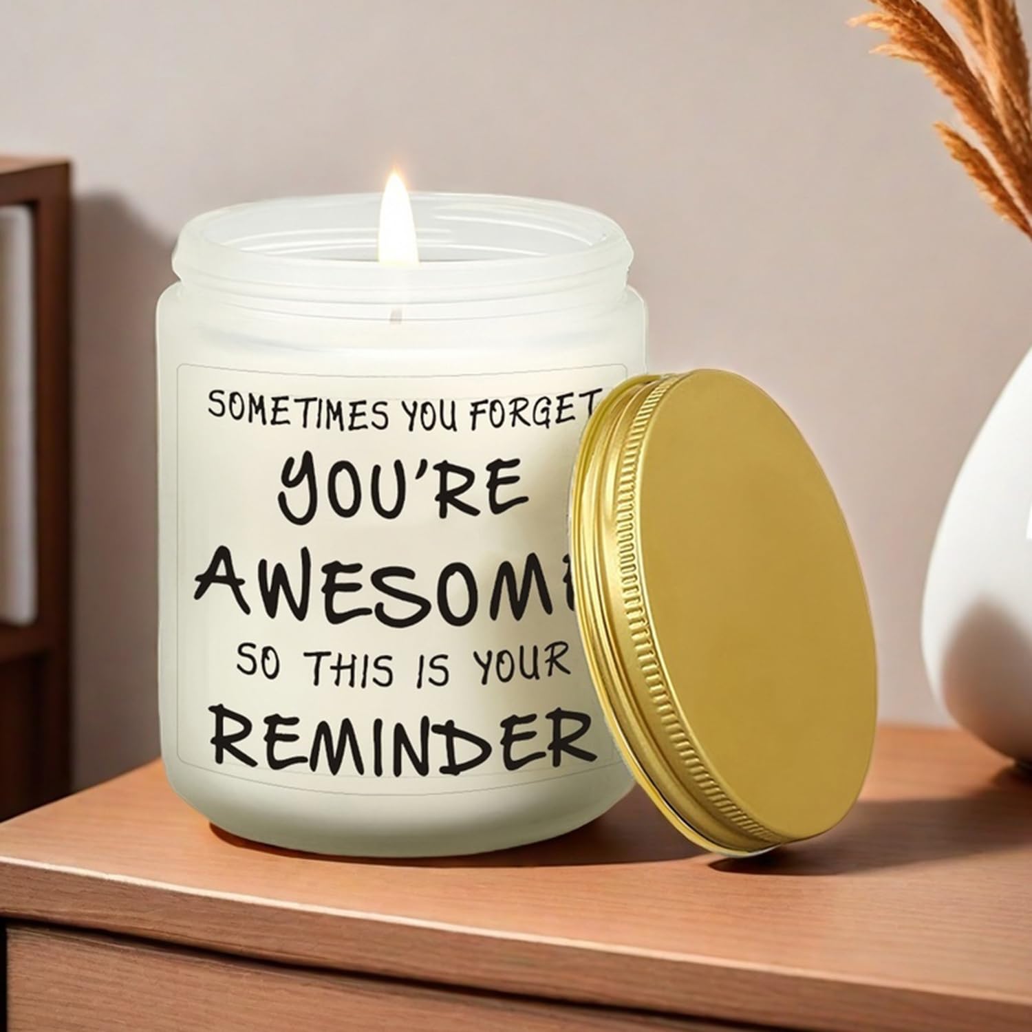 Unique Lavender Scented Candles for Women - Inspirational Gifts for Valentine's Day, Mother's Day, Christmas, Birthday, Graduation - Perfect for Her, Sister, Best Friend, Wife, Girlfriend - Ideal for Relaxation, Meditation, and Home Decor
