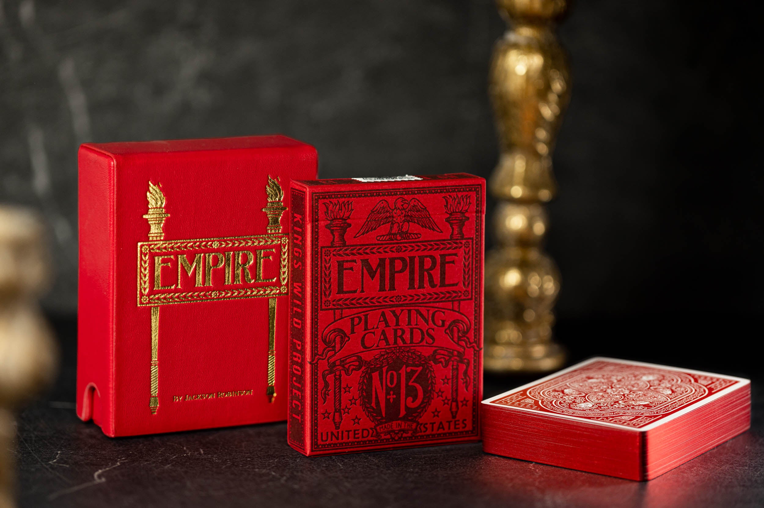 EMPIRE Gilded Edition Luxury Playing Cards - Premium Gold Foil Poker Cards for Magic Tricks, Cardistry & Casino Nights | Elegant Card Game Accessories