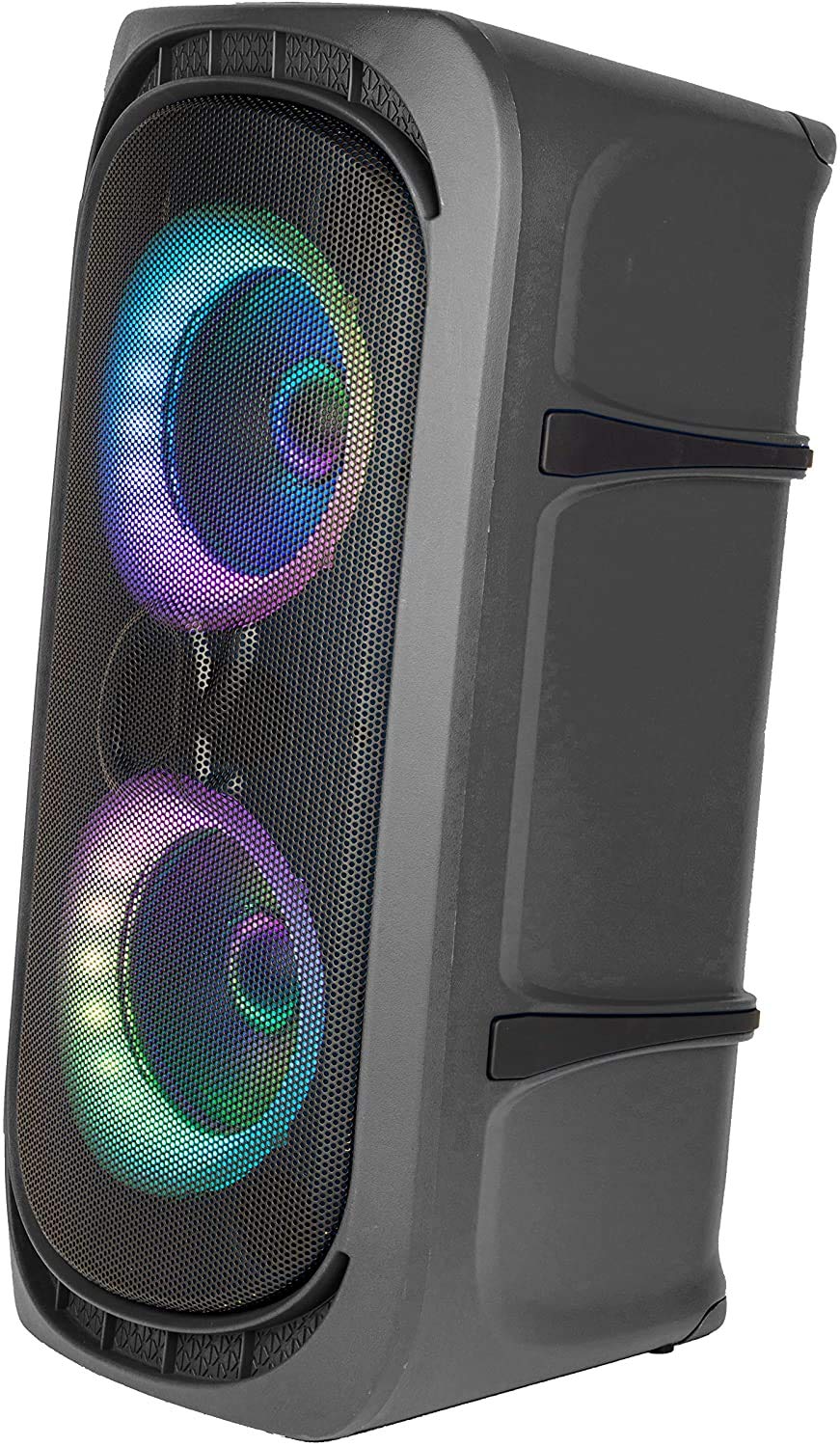 Alphasonik Reaktor One Portable Bluetooth Speaker with Powerful Bass, Mic/Guitar Inputs, USB Charger & AUX - Perfect for Outdoor Parties, Camping & Home Entertainment