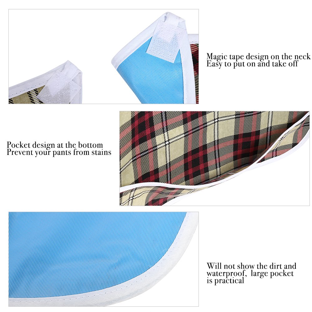 Adult Bib for Mealtime - Durable & Absorbent Elderly Bibs for Dining Comfort - Perfect for Seniors, Disabled & Recovering Patients at Home or Care Facilities
