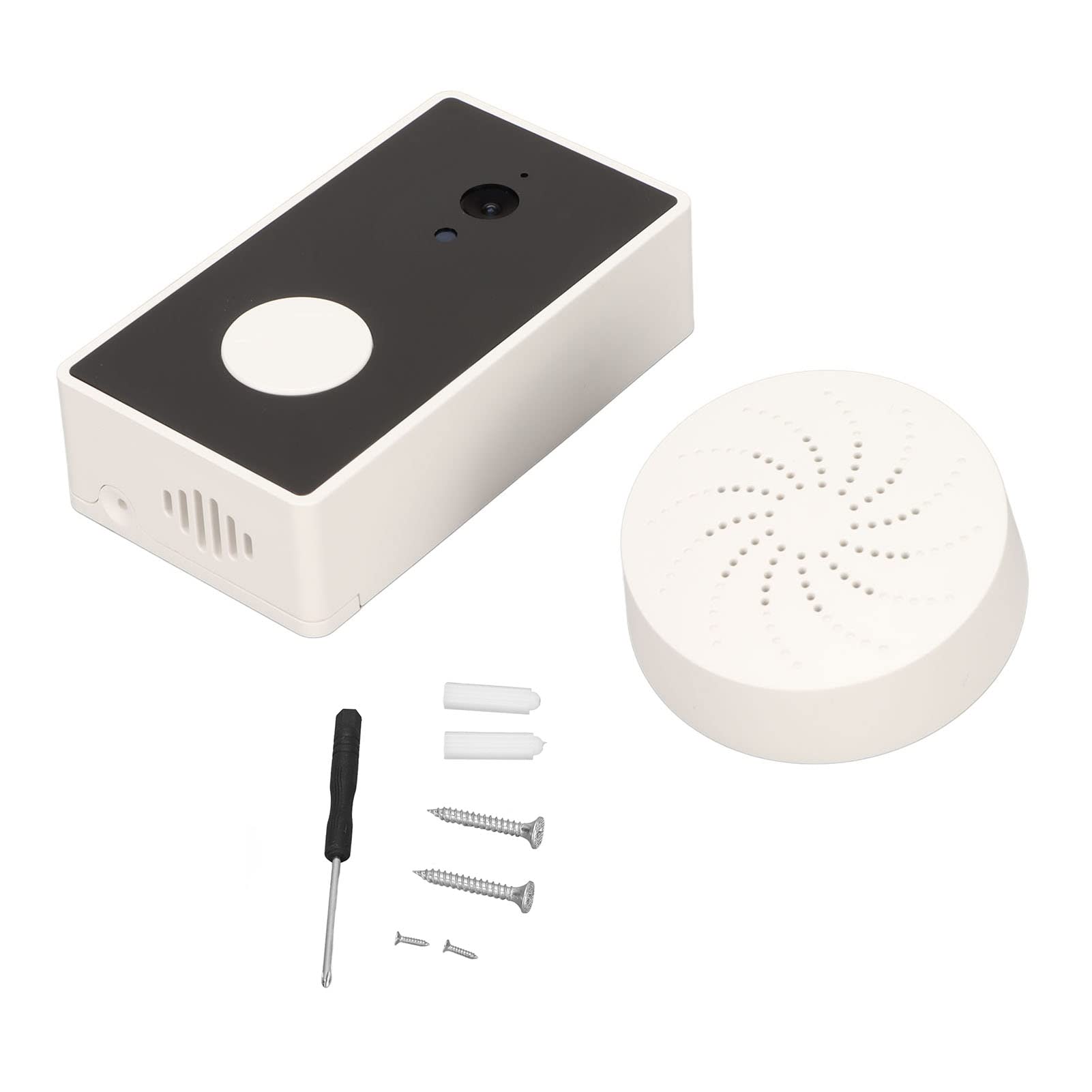 1080P Wireless WiFi Video Doorbell Camera with Two-Way Audio, Motion Detection & Night Vision - Smart Home Security Camera for Front Door Monitoring (Ideal for Apartments, Houses & Package Protection)