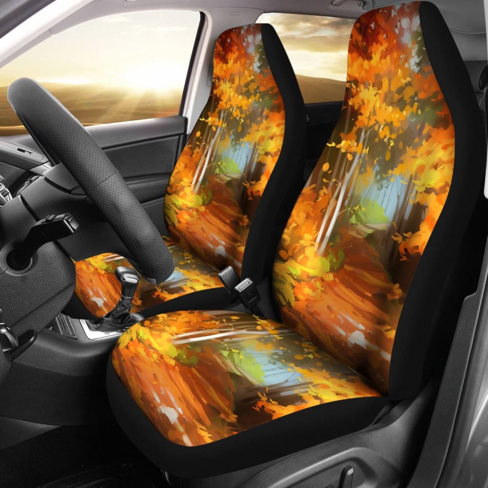 Premium Autumn Car Seat Covers - Universal Fit for Cars, SUVs & Trucks - Soft & Durable Fabric - Easy to Install - Perfect for Fall Road Trips & Seasonal Protection