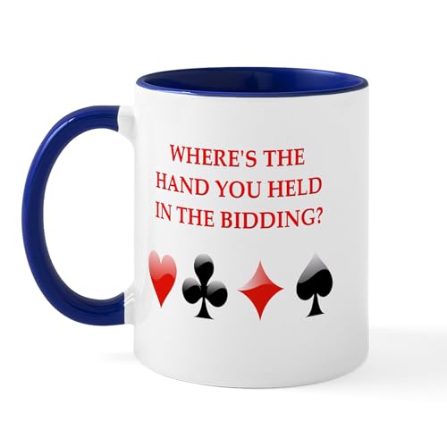 White/Navy Inside - Duplicate Bridge Gifts Mug