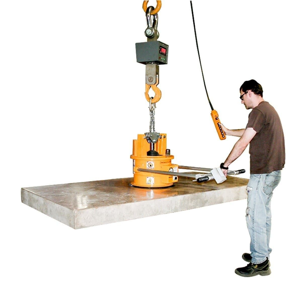 Aardwolf Mono Mechanical Vacuum Lifter 1000 - Heavy Duty Suction Cup Lifter for Glass, Stone & Metal - Perfect for Construction, Manufacturing & Warehouse Material Handling