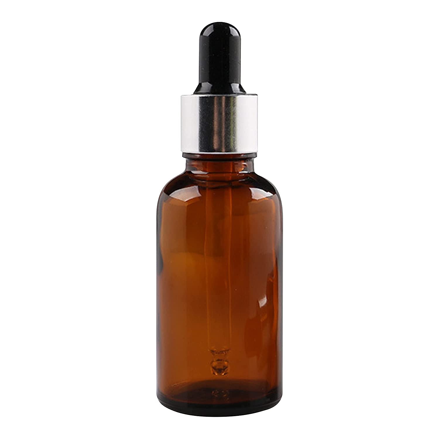 Premium 30ml Silver Plated Glass Dropper Bottles for Essential Oils, Perfumes & Serums - Multipurpose Empty Bottles for DIY, Aromatherapy & Beauty Products (Pack of 3) - Perfect for Home, Spa & Travel Use