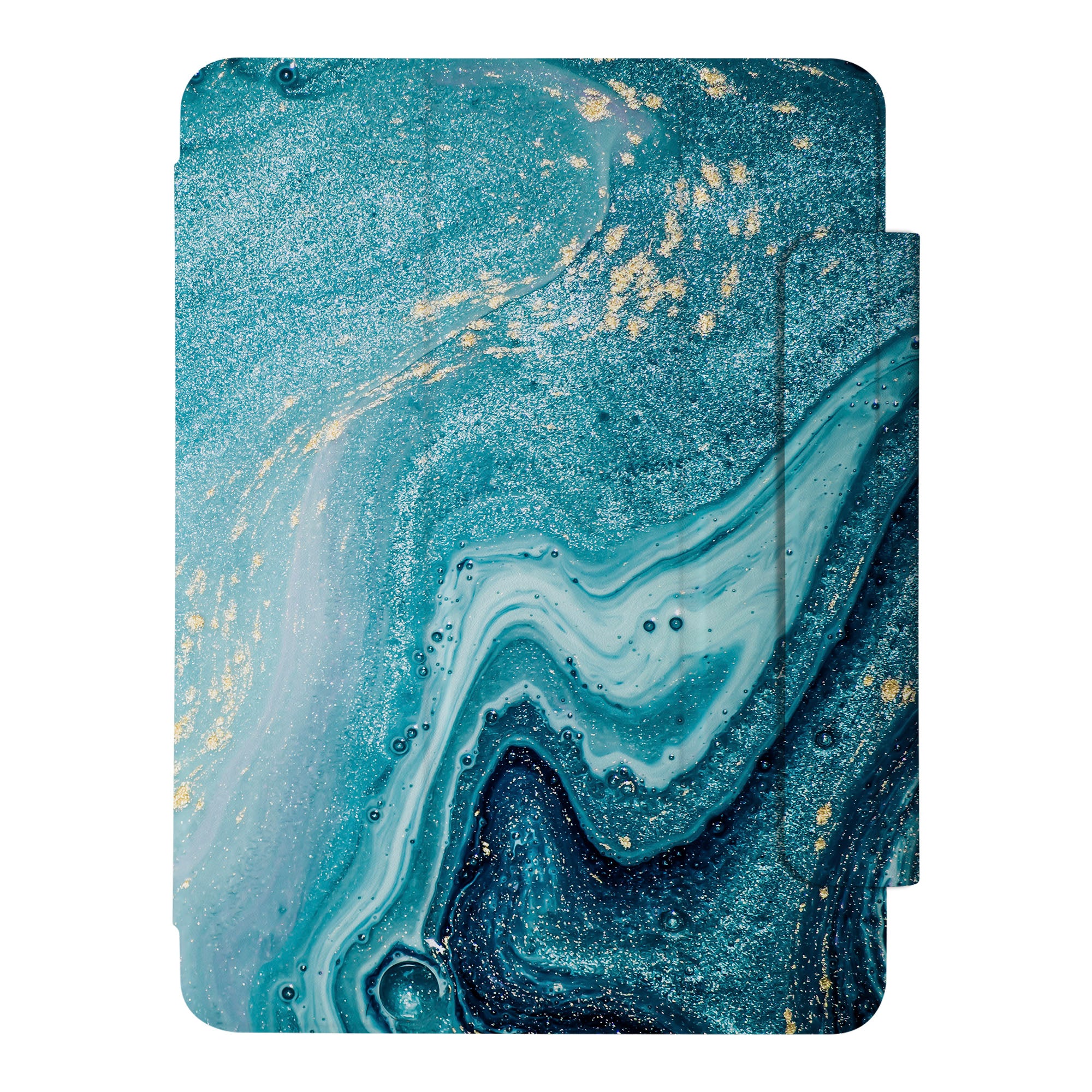 SlimFit Marble Gold iPad Case - Ultra Thin Lightweight Protective Cover for iPad (6th/7th/8th Gen) - Perfect for Work, School & Travel