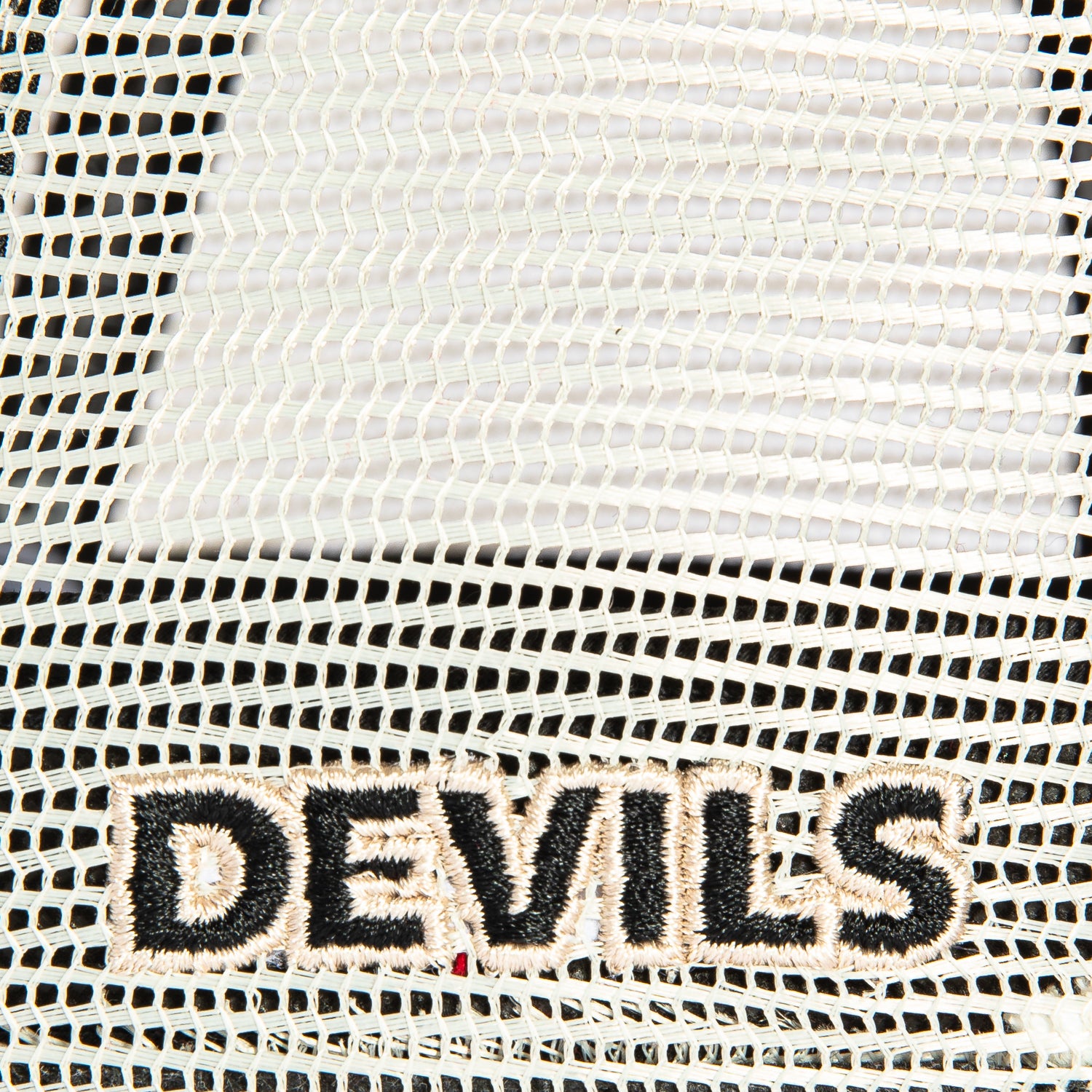 New Era 9Forty A-Frame Corduroy Rope Snapback Trucker Hat with New Jersey Devils Logo Patch - Red & Stone | Official MLB Licensed Cap for Baseball Fans, Streetwear Fashion & Casual Outfits