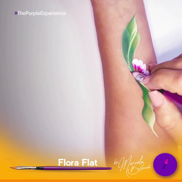Blazin Brush Flora Flat 6 - Professional Hair Brush for Smoothing & Detangling - Perfect for Salons, Styling at Home & Travel