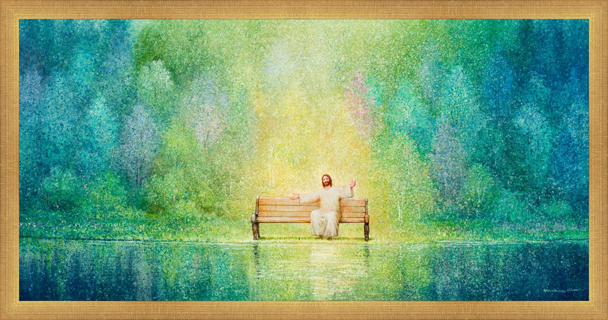 Come Unto Me and I Will Give You Rest - Inspirational Christian Wall Art for Home Decor & Church - Perfect for Bedroom, Living Room & Office