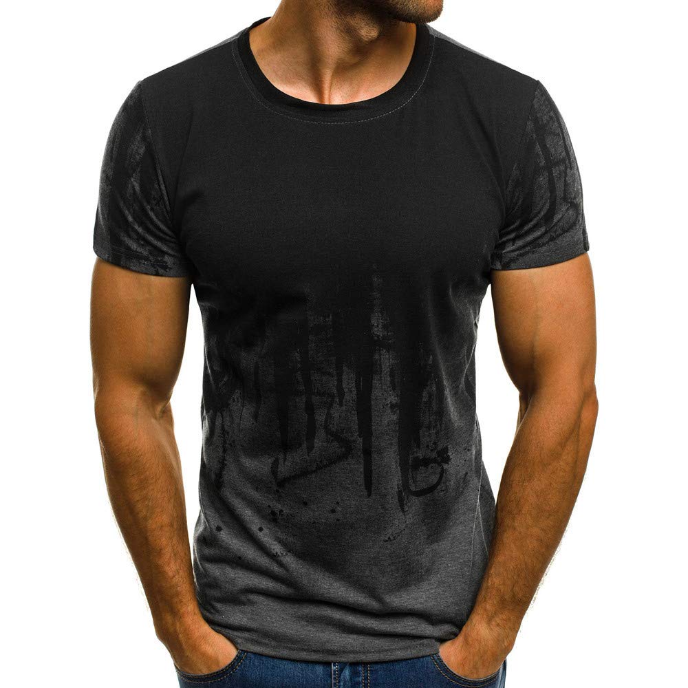 Men's 3D Optical Illusion Graphic Tees - Cool Summer Short Sleeve T-Shirts for Casual Outings and Streetwear Style
