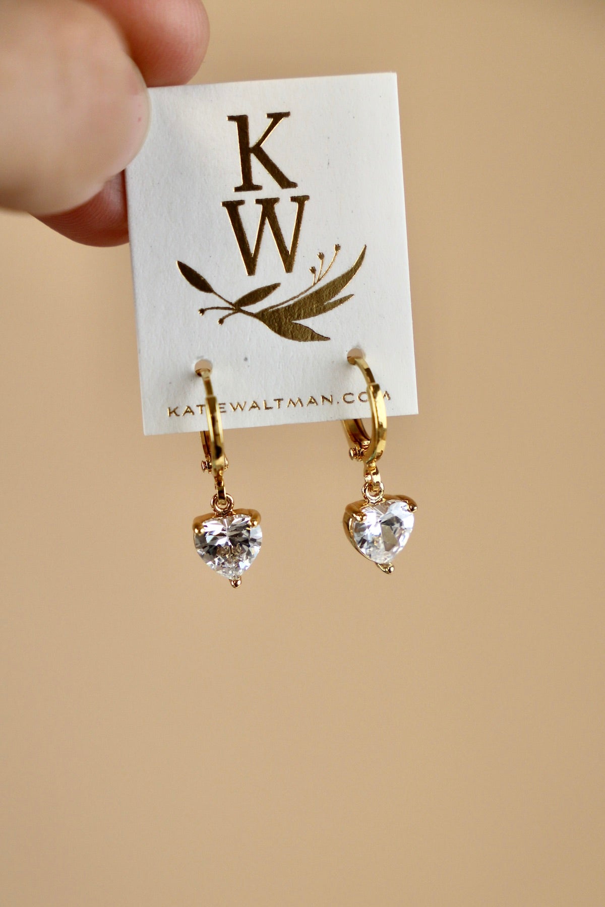 CZ Heart Huggies Earrings - Dainty Cubic Zirconia Stud Earrings for Women, Perfect for Valentine's Day Gifts, Anniversary or Everyday Elegance