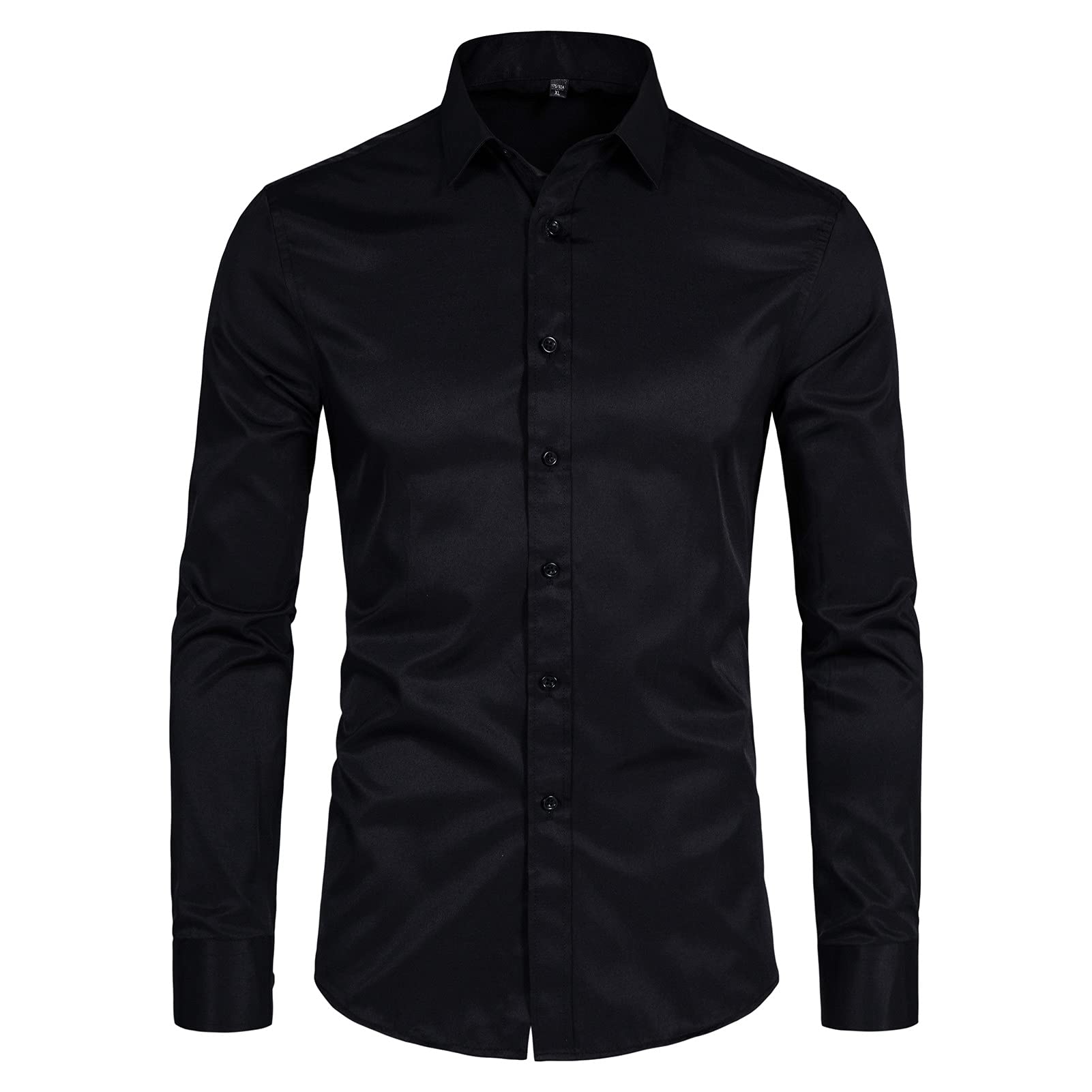 BEILU Men's Slim Fit Stretch Dress Shirts - Formal Long Sleeve Button Down Shirts for Business, Office & Special Occasions