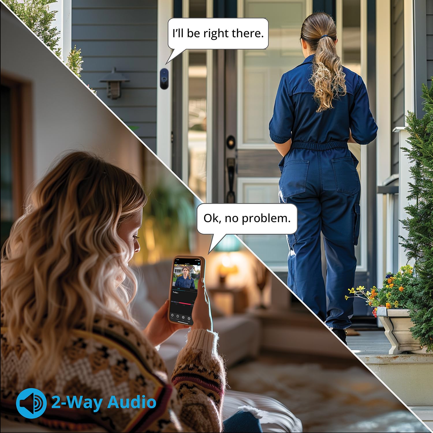 Night Owl 1080p HD Smart Video Doorbell with Motion Detection - Wireless Chime & Easy Installation - Perfect for Home Security & Package Delivery Monitoring