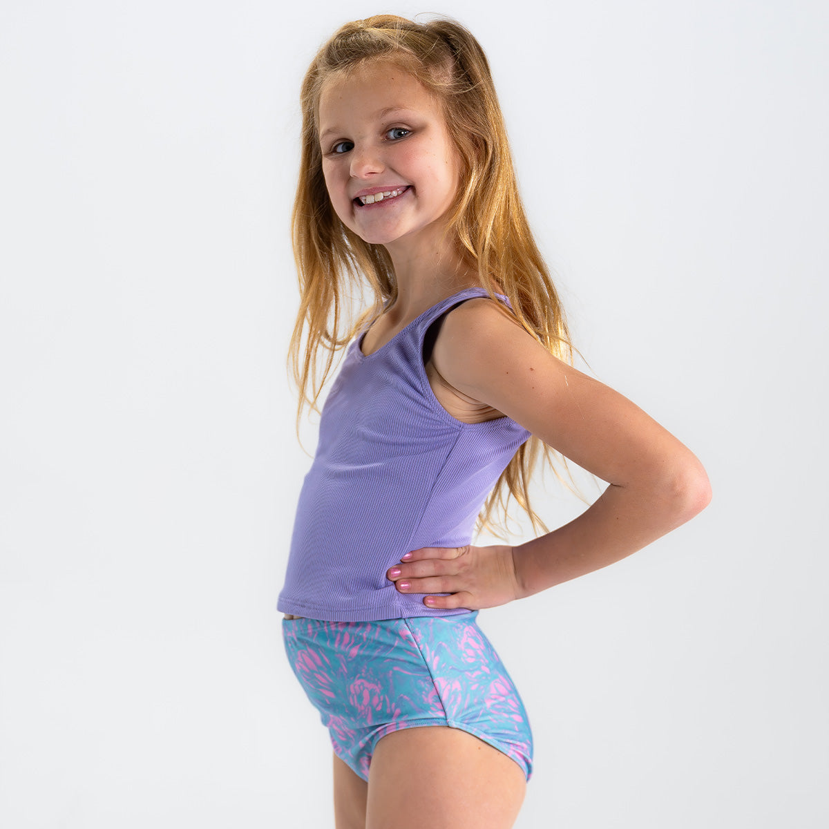 Girls V Neck Tankini Top - Comfortable Swimwear for Kids - Perfect for Beach, Pool & Summer Activities