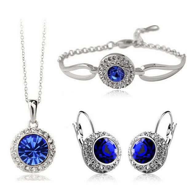 Elegant Jewelry Set for Women - Necklace, Earrings & Bracelet - Perfect for Parties, Weddings & Everyday Wear