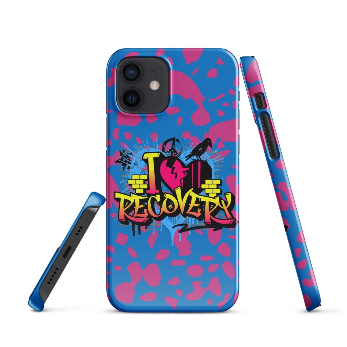 I Love Recovery iPhone Snap Case - Sobervation - Durable Protective Cover for iPhone - Perfect for Sober Living & Recovery Support