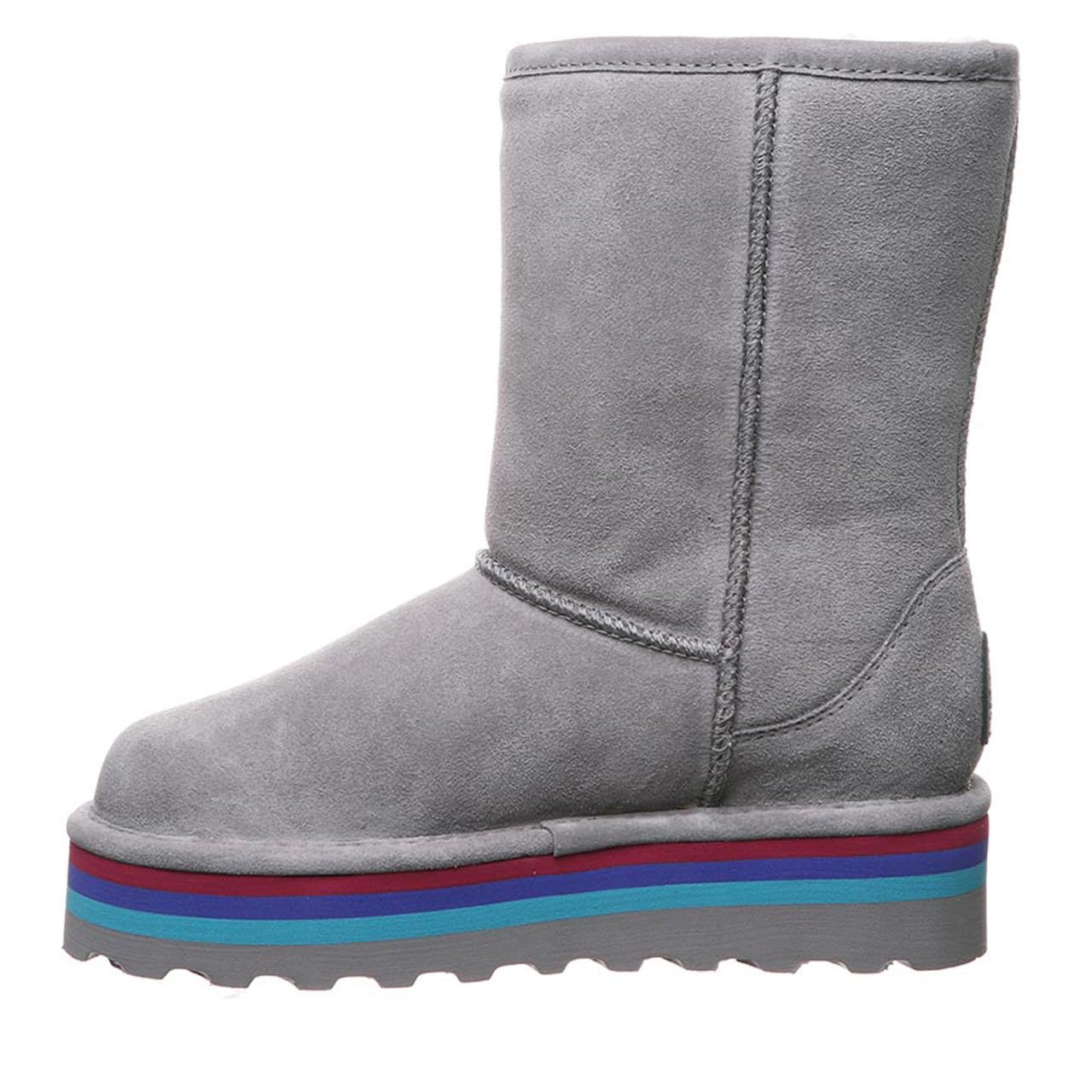 BEARPAW Women's Retro Elle Suede Slip-On Winter Boots - Classic Comfortable Booties in Multiple Colors for Casual Outfits & Cold Weather