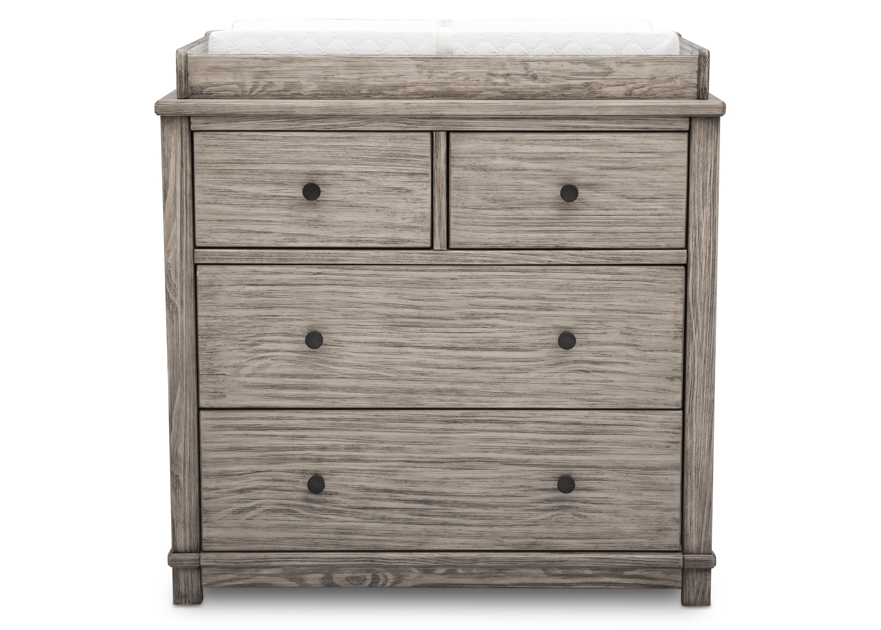 Modern 4-Drawer Baby Dresser with Changing Top & Secure Interlocking Drawers - Perfect for Nursery Organization & Infant Care