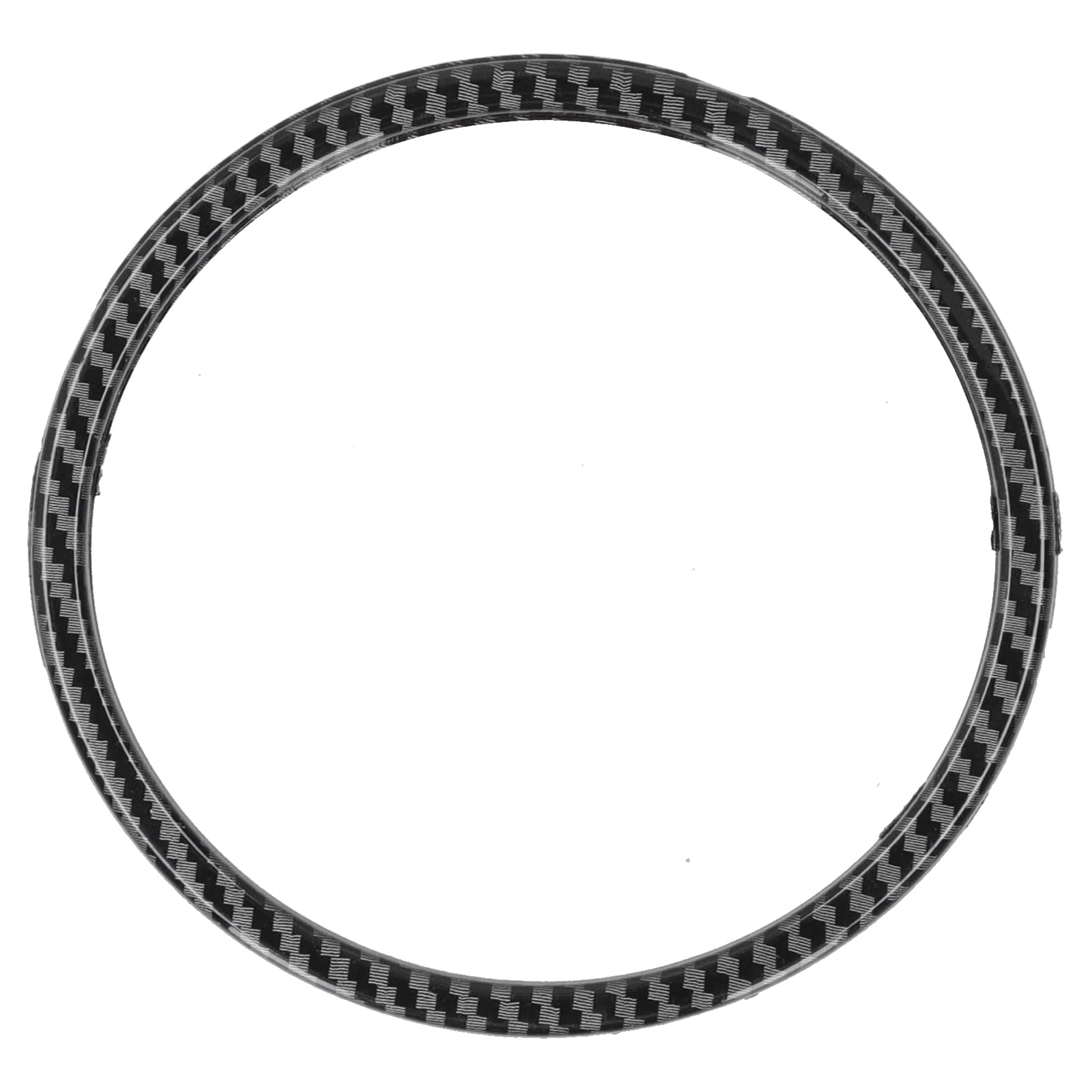 Premium Carbon Fiber Steering Wheel Trim Ring - Glossy Black Interior Sticker for Mazda 3 Axela/CX-4/CX-5 - Enhances Grip & Style for Daily Commute & Road Trips