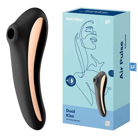 Satisfyer Dual Kiss Clitoral Stimulator - Rechargeable Adult Toy for Women, Couples - Waterproof & Quiet for Discreet Use - Perfect for Solo Play & Couples Intimacy