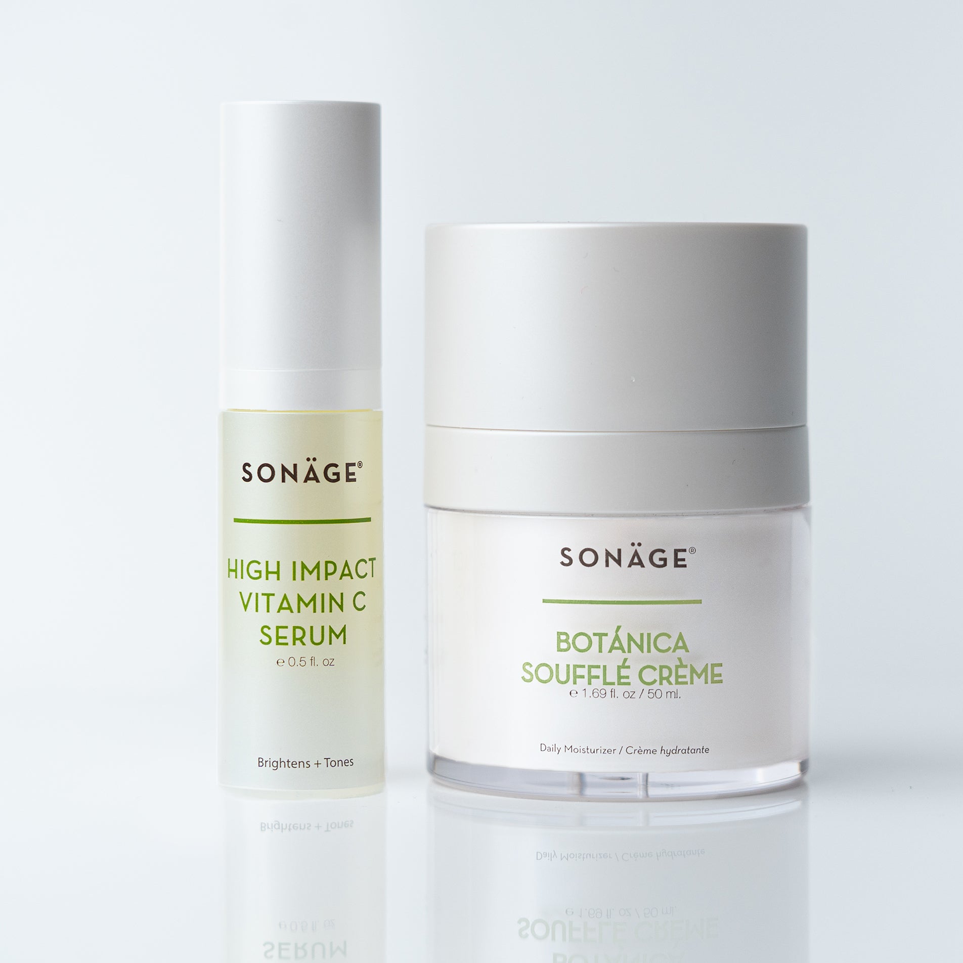 Best Skin Tone Correcting Duo for Even Complexion - Brightening & Hydrating Face Serum & Cream Set - Perfect for Daily Skincare & Makeup Prep