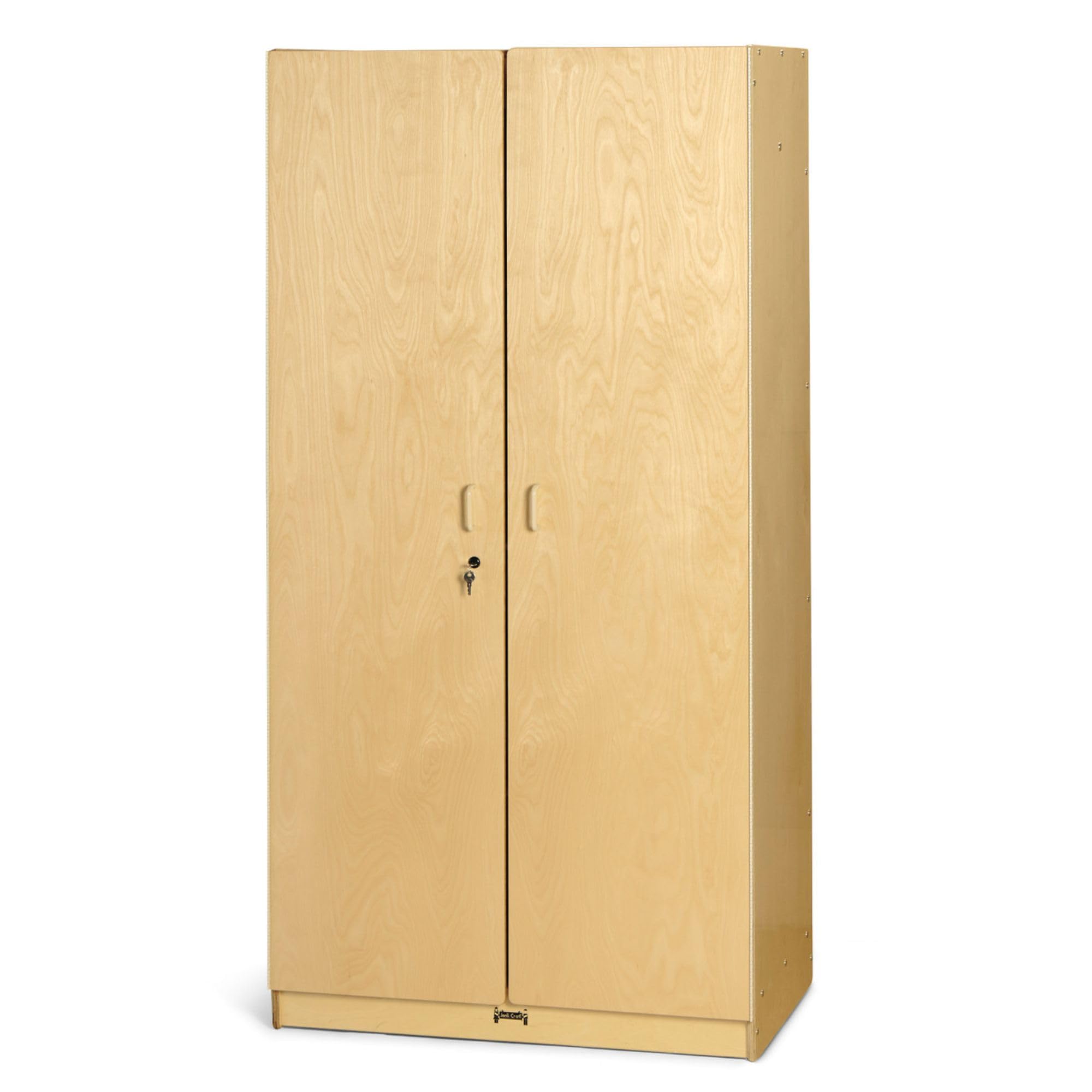 Jonti-Craft 5951JC Deluxe Wardrobe Closet for Kids - Durable Wooden Storage Cabinet with Double Doors & Adjustable Shelves - Perfect for Bedroom, Playroom, or Classroom Organization