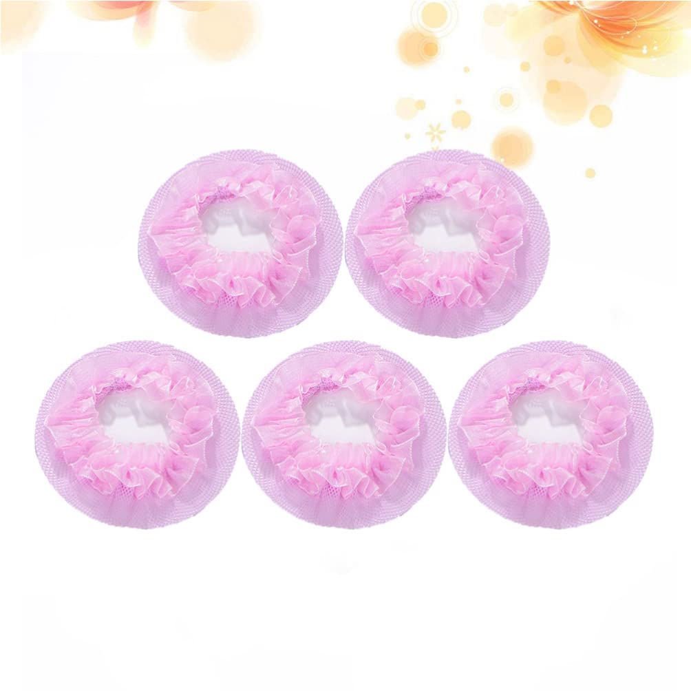 5-Piece Reusable Wedding Hair Clip Set - Elastic Hair Nets, Bun Makers & Mesh Bun Covers for Women | Perfect for Bridal Updos, Formal Events & Everyday Styling