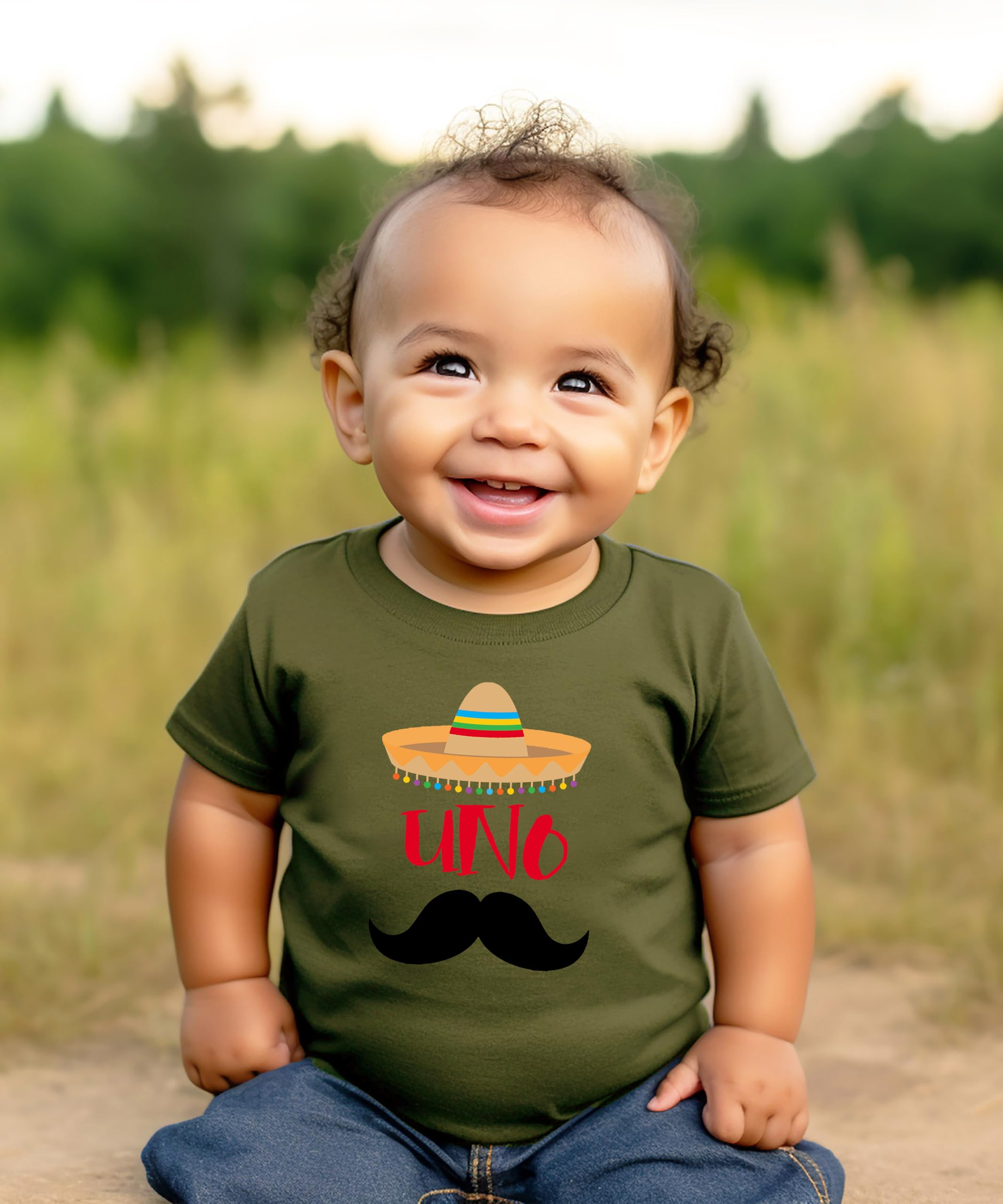 1st Birthday Uno Shirt - Fiesta Themed Sombrero & Mustache Outfit for Baby Boy | Perfect for First Birthday Parties, Photo Shoots & Celebrations
