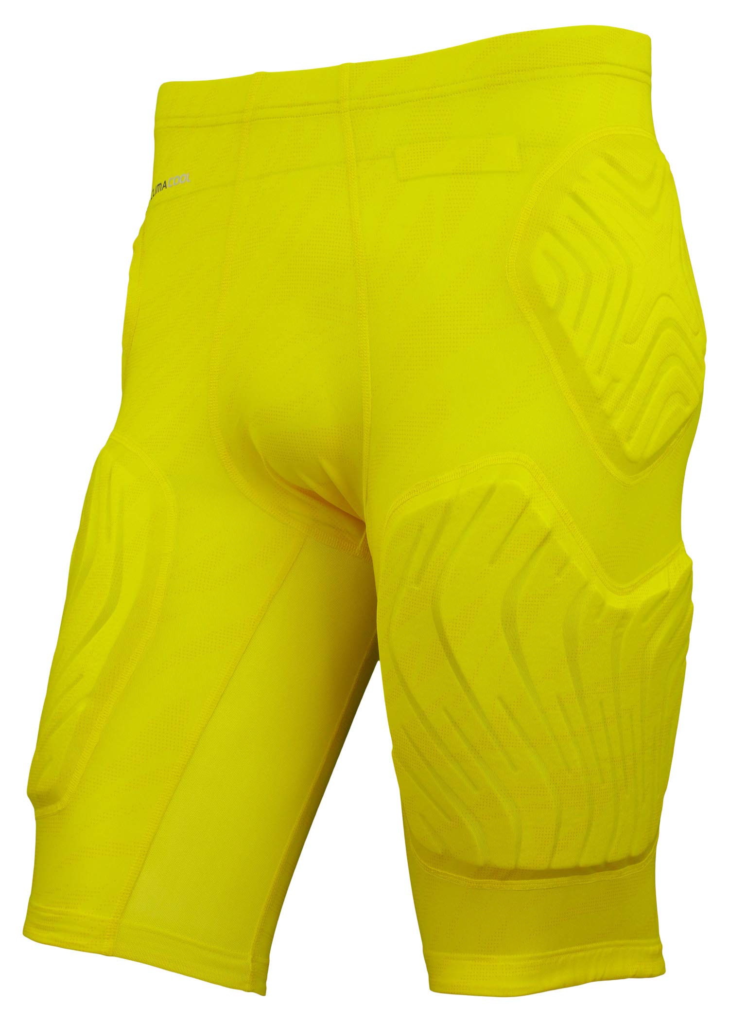 Adidas PAD Compress Short - XXL Size, Yellow - High-Performance Compression Shorts for Running, Gym & Sports Training