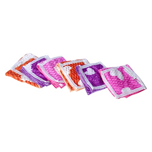 Premium Soft Cotton Handkerchiefs with Zip Pocket - 6-Piece Multi-Color Set for Travel, Gym & Everyday Use - Breathable & Absorbent Pocket Squares for Men & Women