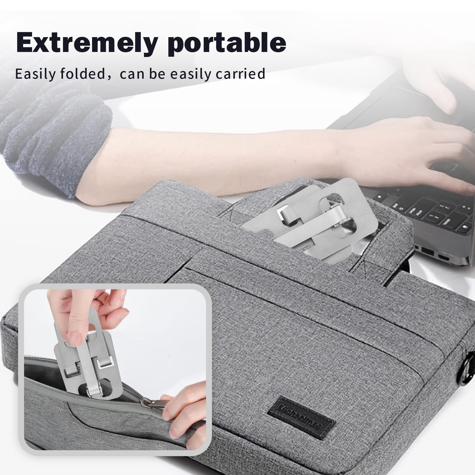 Adjustable Phone Stand for Desk - Foldable Holder for iPhone & Tablets (4-10