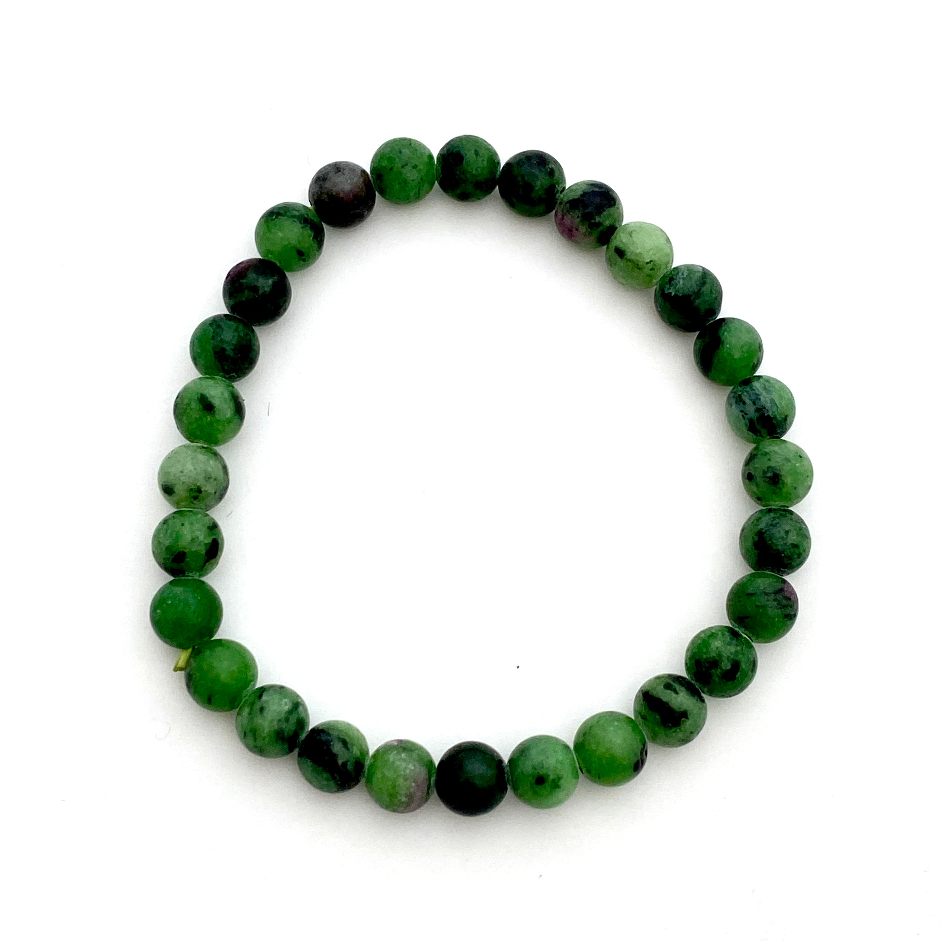 Natural Ruby in Zoisite Bracelet - Handmade Gemstone Jewelry for Women - Perfect for Healing, Meditation & Spiritual Energy - Gift for Her