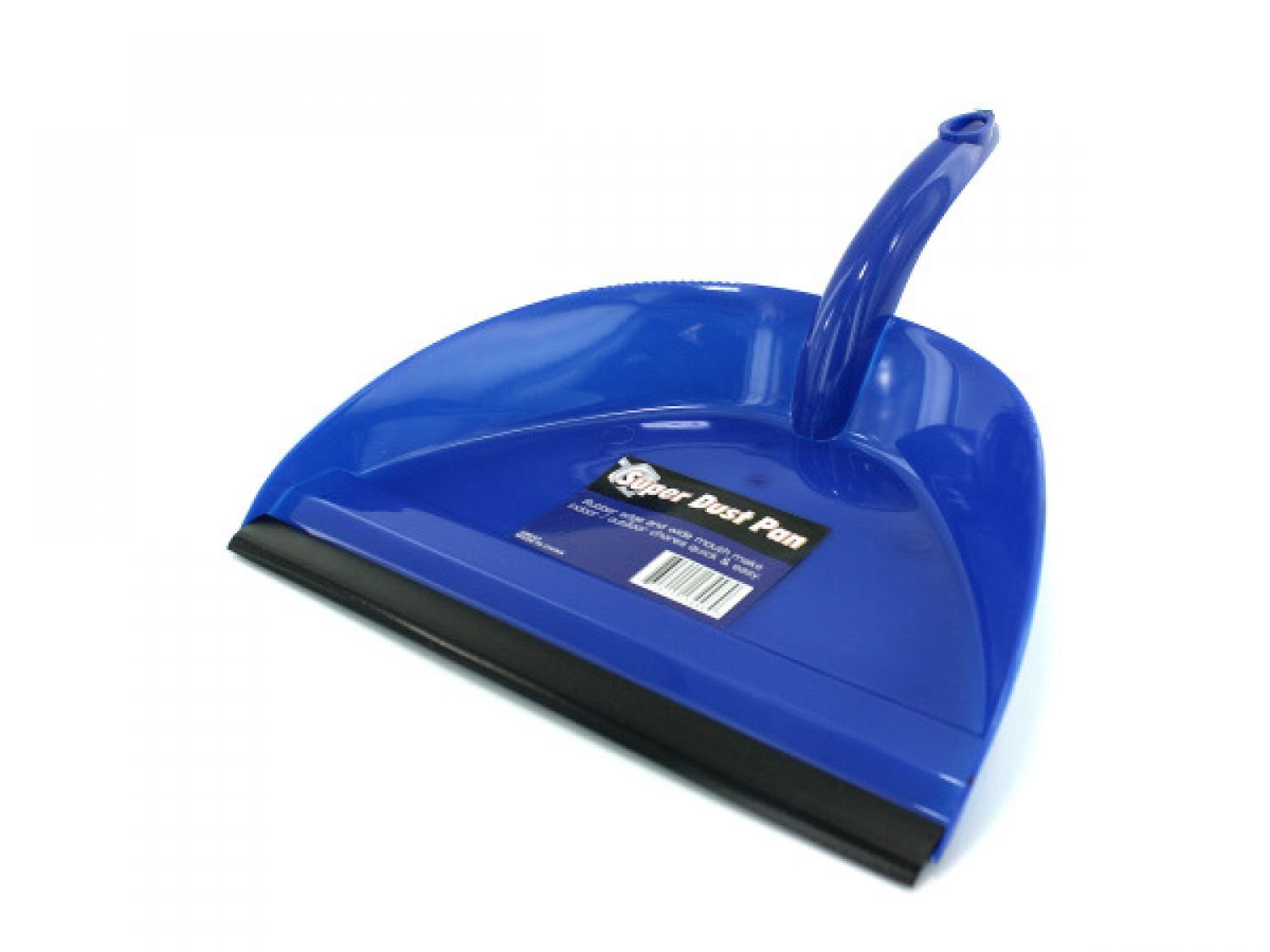 Bulk Wide Mouth Dust Pan with Rubber Edge - Set of 96 | Heavy Duty Household Cleaning Supplies for Home, Office & Commercial Use